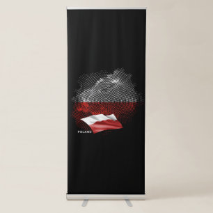 Poland flag retractable banner