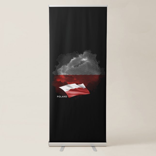 Poland flag retractable banner (Front)