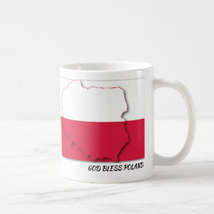 POLAND FLAG Scripture Customised White Coffee Mug