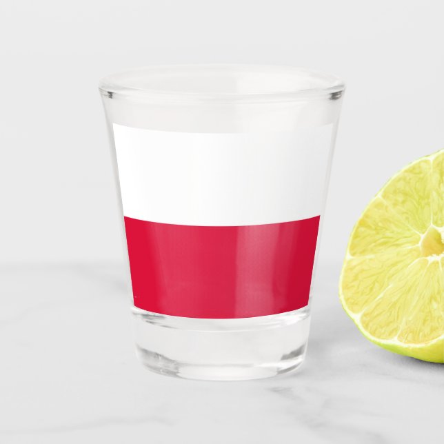 Poland Flag Shot Glass (Front)