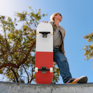 Poland flag skateboard