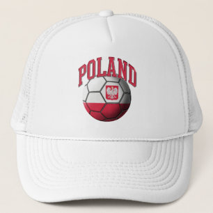 Poland Flag Soccer Ball Hat