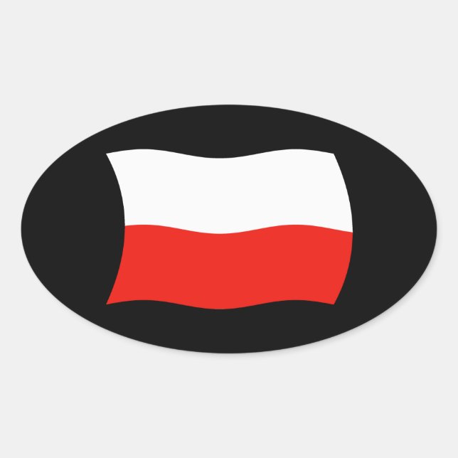 Poland Flag Sticker (Front)
