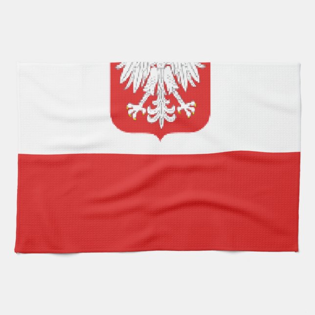 poland flag tea towel (Horizontal)