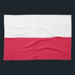 Poland Flag Tea Towel<br><div class="desc">Patriotic flag of Poland.</div>