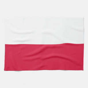 Poland Flag Tea Towel