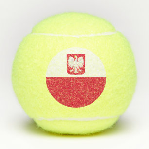 Poland Flag Tennis Balls
