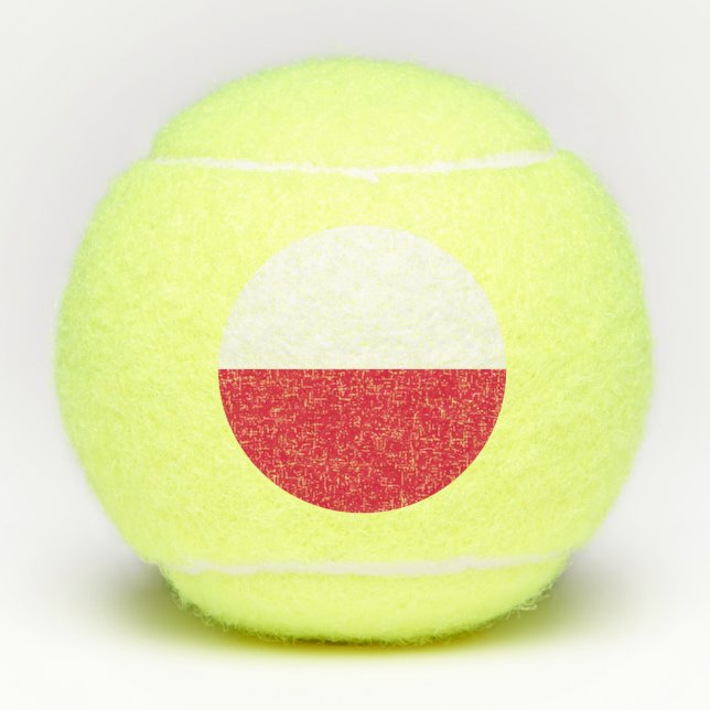 Poland Flag Tennis Balls (Front)