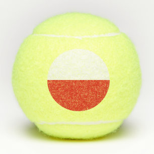 Poland flag tennis balls