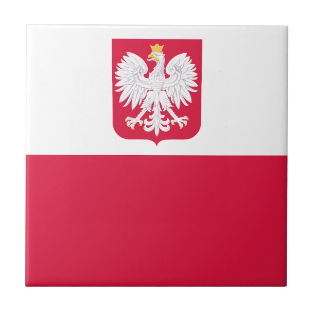Poland Flag Tile (Front)