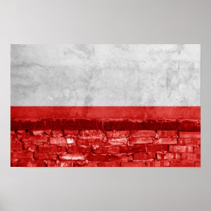 Poland flag wall poster