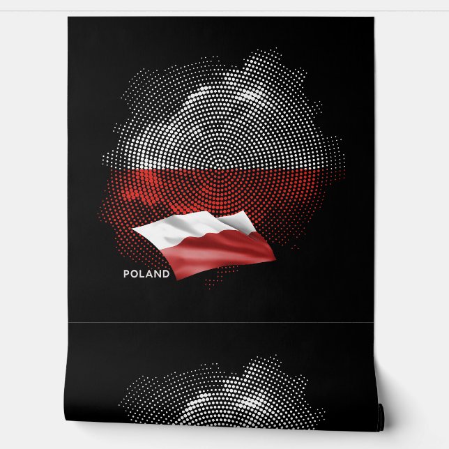 Poland flag wallpaper (Unrolling)