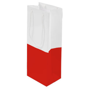 Poland flag wine gift bag
