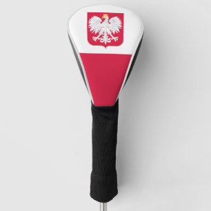 Poland flag (with coat of arms) golf head cover