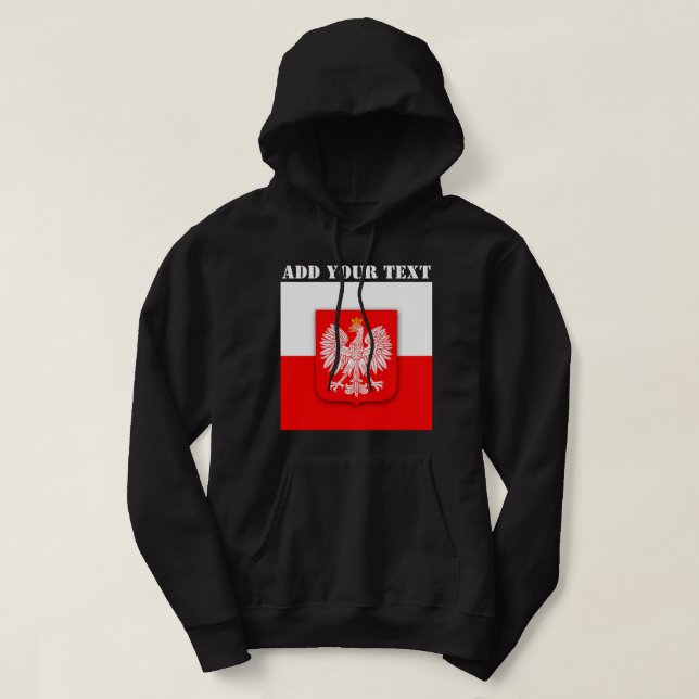 Poland Flag World Cup 2022 Football Soccer Hoodie (Design Front)