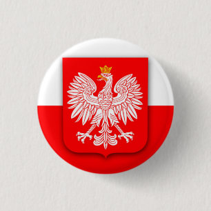 Poland Flag World Cup 2022 Football Soccer Polska 3 Cm Round Badge