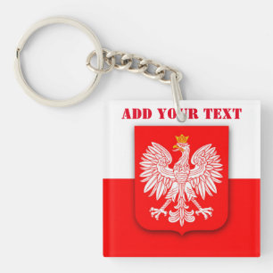 Poland Flag World Cup 2022 Football Soccer Polska Key Ring