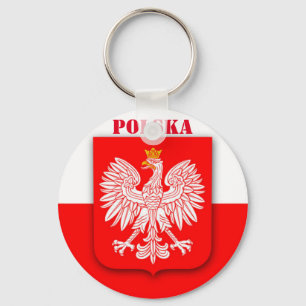 Poland Flag World Cup 2022 Football Soccer Polska  Key Ring