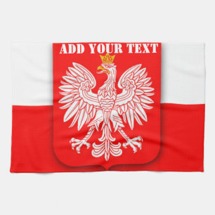 Poland Flag World Cup 2022 Football Soccer Polska  Tea Towel