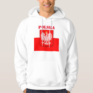 Poland Flag World Patriotic Football Soccer Polish Hoodie