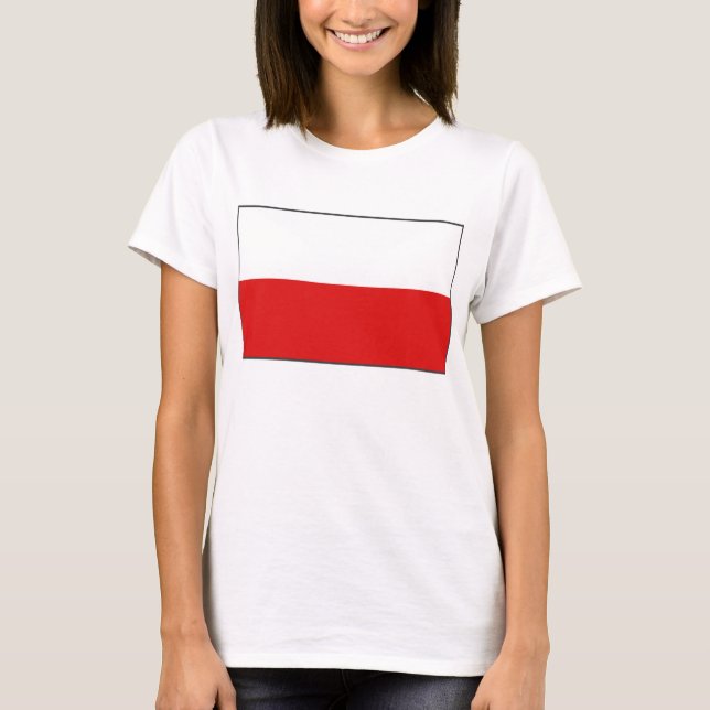 Poland Flag x Map T-Shirt (Front)