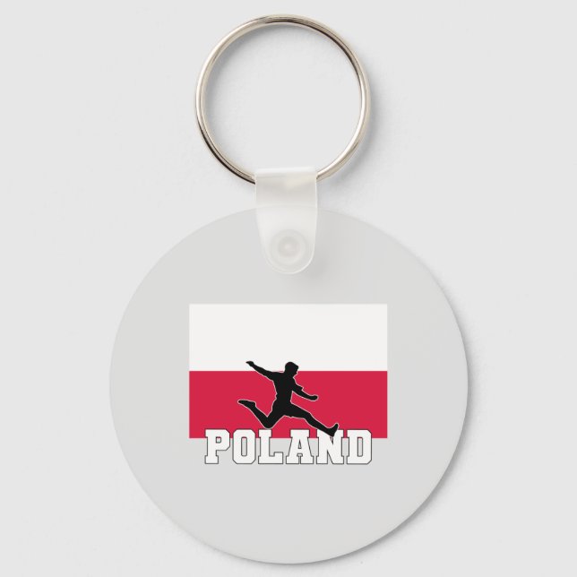 Poland Football Soccer National Team Key Ring (Front)