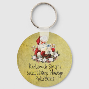 Poland Gift Wesołych Świąt Merry Christmas Polish Key Ring