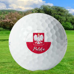 Poland Golf Balls, Polish Flag Golfers / Patriots Golf Balls<br><div class="desc">Golf Ball: Polish Flag & Poland golfing enthusiast - love my country,  travel,  holiday,  national patriots / sports fans</div>