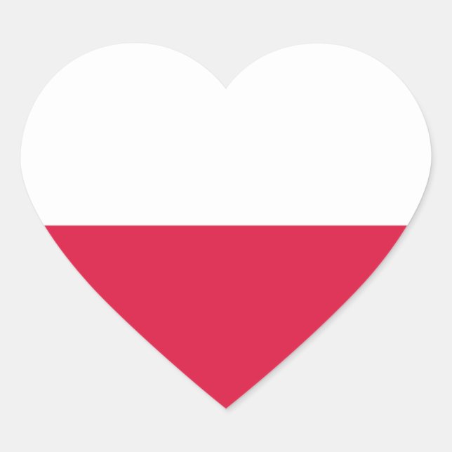 poland heart sticker (Front)