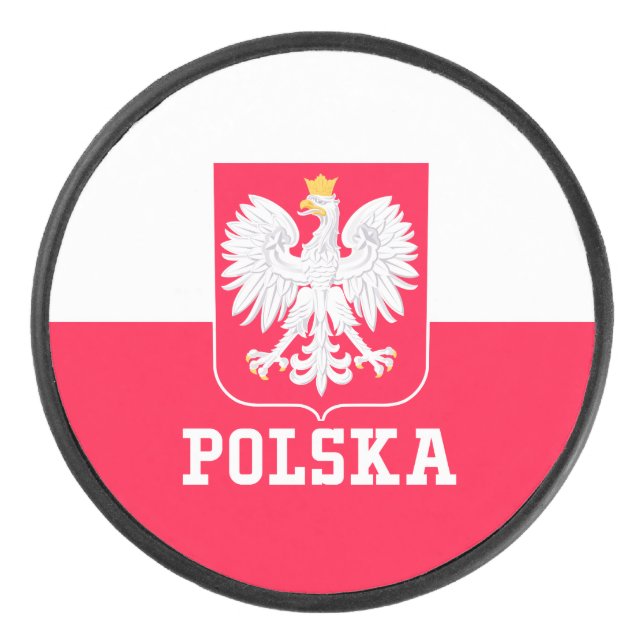 Poland Hockey Puck (Front)