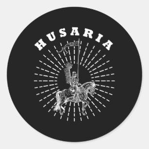 Poland Husaria Polish Winged Hussars Military Pols Classic Round Sticker