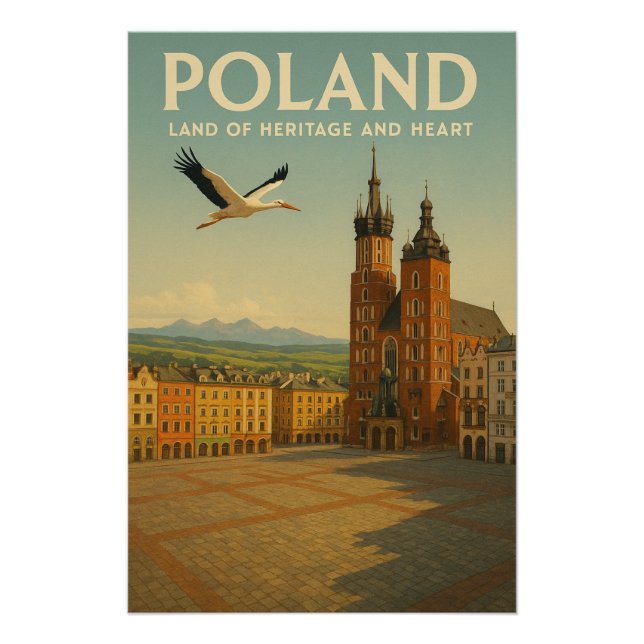 “POLAND — LAND OF HERITAGE AND HEART” POSTER (Front)