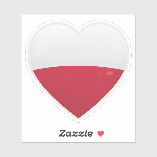 Poland Love Icon Sticker (Sheet)