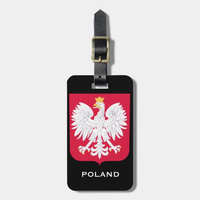 POLAND Luggage Tag / POLSKA Bagażu (Front Vertical)