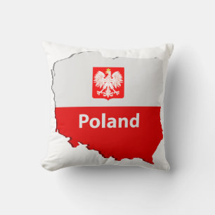 Poland map cushion