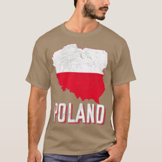 Poland Map Polish Flag T-Shirt