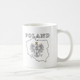 Poland Map With Eagle Coffee Mug