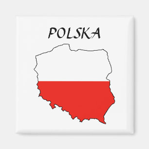 Poland MapFlag "Polska" Magnet