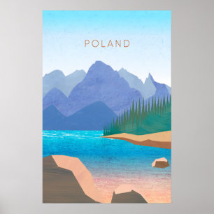Poland Minimal Travel Poster