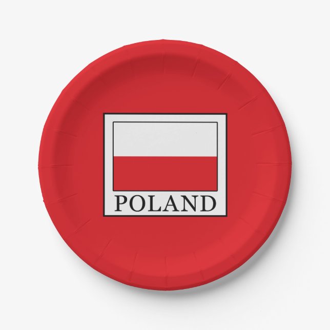 Poland Paper Plate (Front)