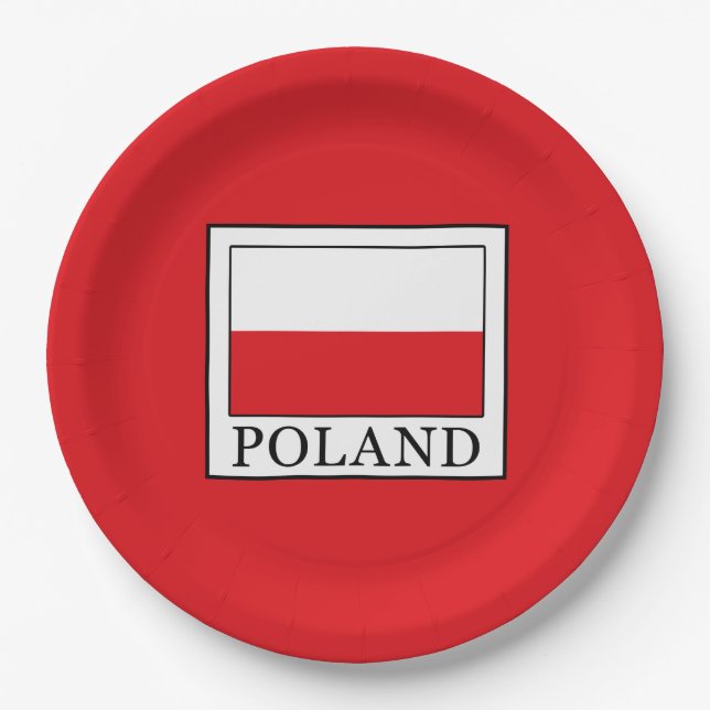 Poland Paper Plate (Front)