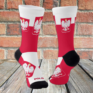 Poland Patriotic Socks, Sustainable Polish Flag Socks
