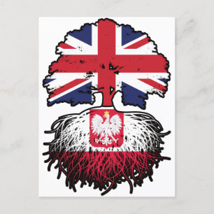 Poland Polish British UK United Kingdom Britain Postcard