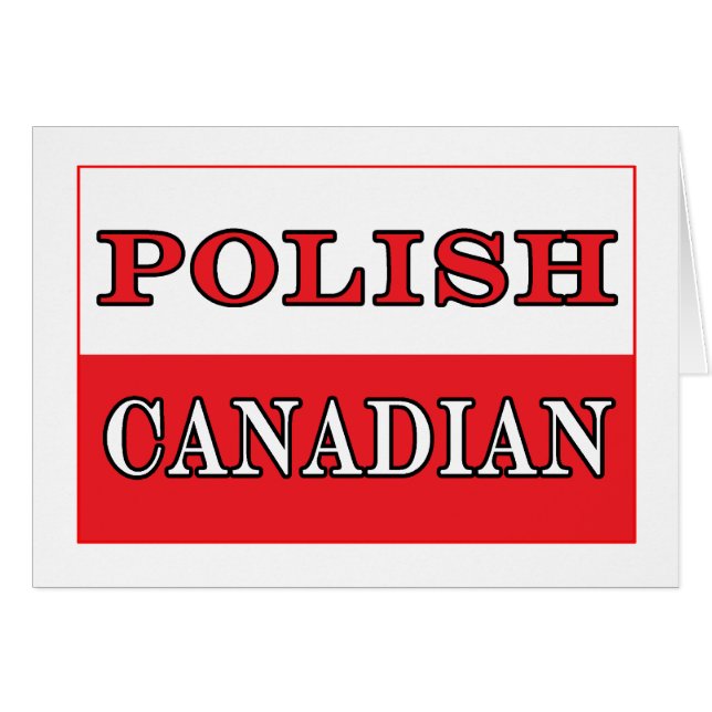 Poland Polish Canadian Flag (Front Horizontal)