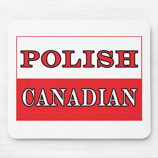 Poland Polish Canadian Flag Mouse Mat (Front)