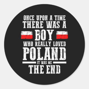 Poland Polish Flag Classic Round Sticker