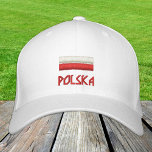 Poland & Polish Flag fashion / Polska Patriots Embroidered Hat<br><div class="desc">Embroidered Hats: Poland & Polish Flag fashion baseball / trucker hats for Polska patriots - love my country,  travel,  holiday / sports fans</div>
