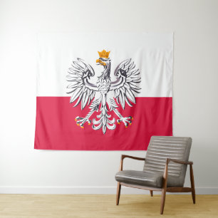 Poland & Polish Flag fashion sports /tapestry Tapestry