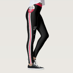 Poland & Polish Flag fashion, travel/ sport fans L Leggings