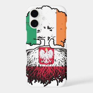 Poland Polish Irish Ireland Tree Roots Flag